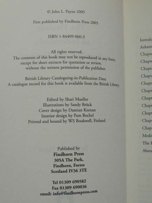The Healing of Individuals, Families & Nations - John L Payne   SCARCE