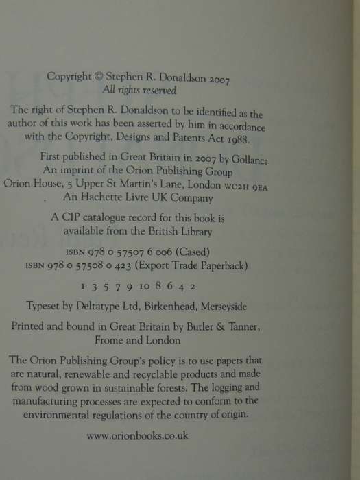 Fatal Revenant - Last Chronicles of Thomas Covenant - Stephen Donaldson