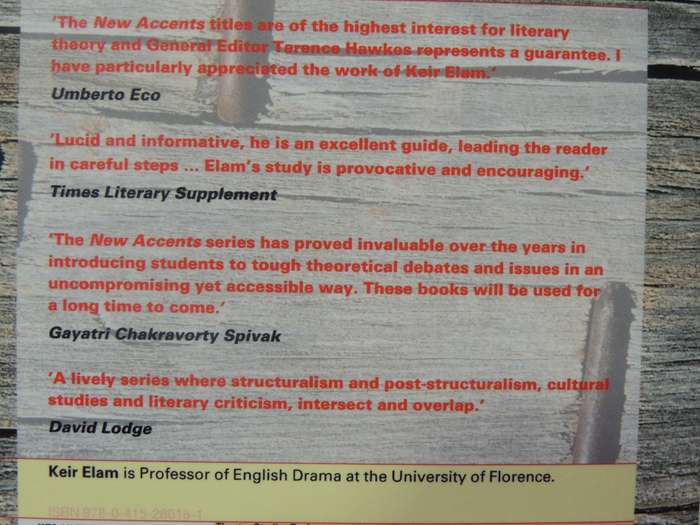 The Semiotics of Theatre & Drama - Keir Elam
