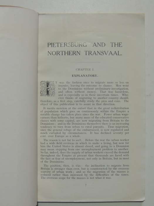 Pietersburg & the Northern Transvaal - An Illustrated Handbook on the Agricultural, Residential, Spo