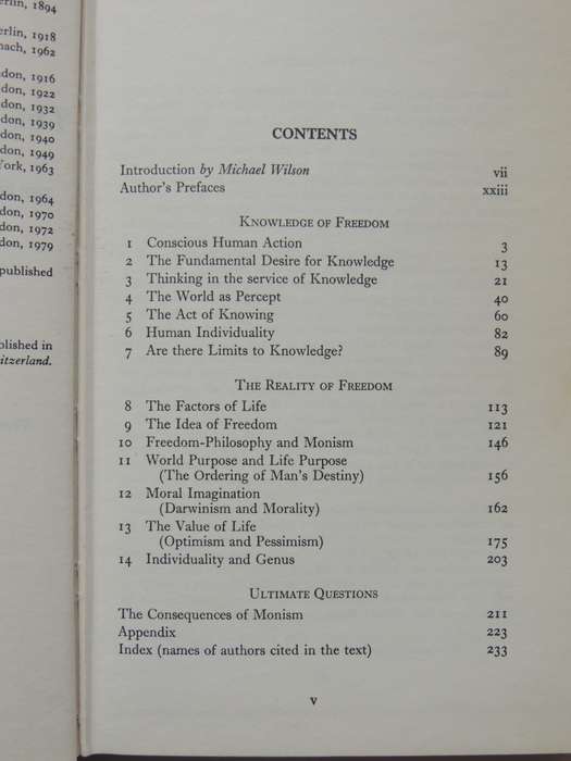 The  Philosophy of Freedom - The Basis for a Modern World Conception - The Philosophy of Spiritual A