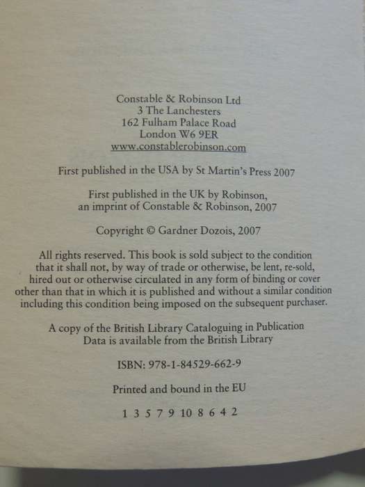 The Mammoth Book of Best New Science Fiction, 20th Annual Collection - Ed. Gardner Dozois