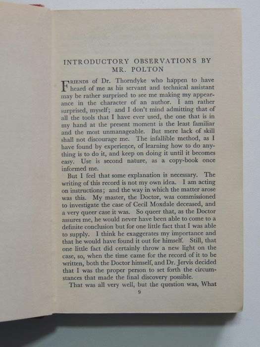 Mr. Polton Explains - R. Austin Freeman       First Edition
