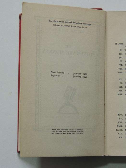 The Stoneware Monkey - R. Austin Freeman     First Edition