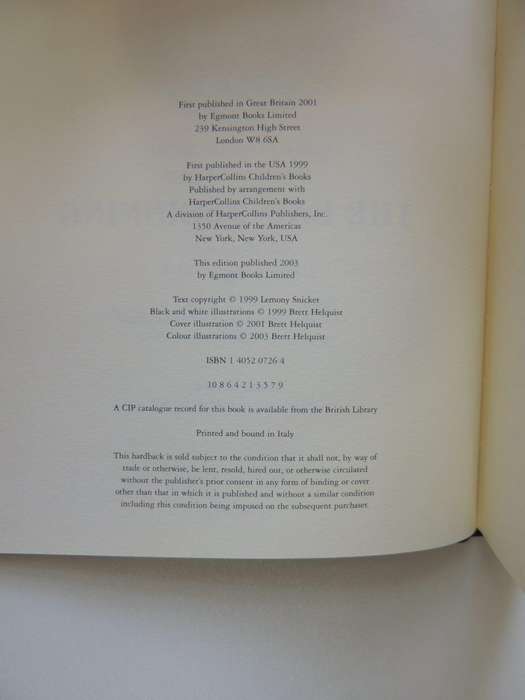 A Series of Unfortunate Events:Book the First:The Bad Beginning - Lemony Snicket Box Set Ltd Ed 2003