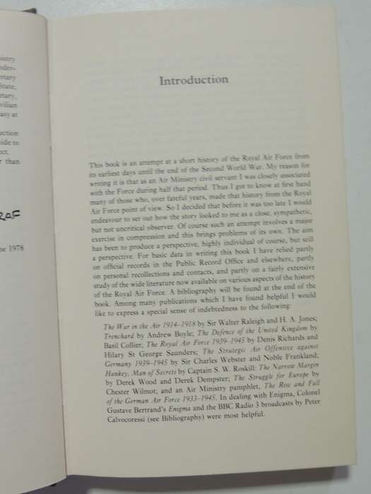 The Royal Air Force And Two World Wars - Sir Maurice Dean, KCB, KCMG