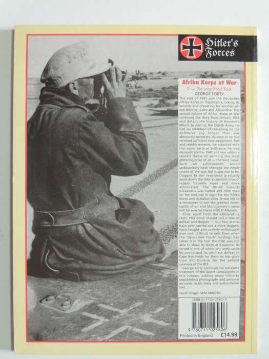 Afrika Korps At War - Vol 2 The Long Road Back - George Forty