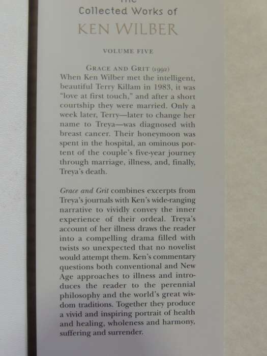 The Collected Works of Ken Wilber,V5:Grace & Grit,Spirituality &Healing..Life &Death of Treya Wilber