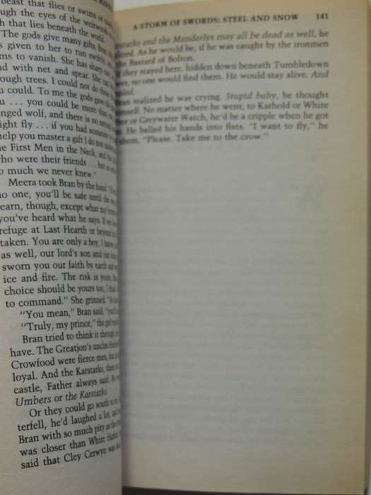 A Storm of Swords, Books 1 & 2, Steel and Snow, Blood & Gold George RR Martin   Part 1: 1st Paperbac