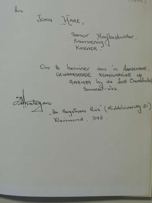 Die Boer Se Roer Tot Vandag, Ontwikkeling v/d Vuurwapen In Suider-Afrika -Felix Lategan, L P-Signed