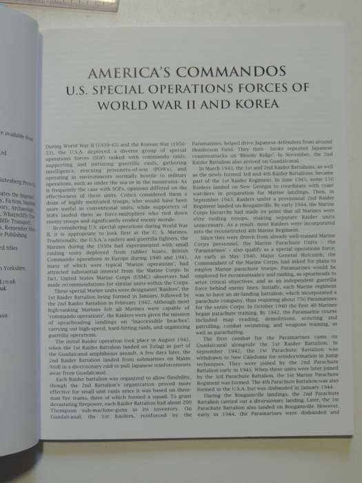 Americas Commandos: U.S. Special Operations Forces of World War II and Korea - Leroy Thompson