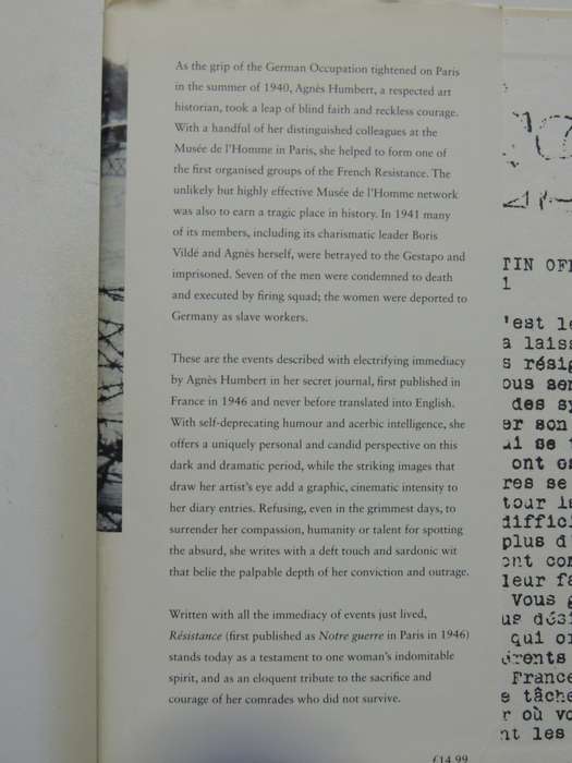 Resistance - Memoirs Of Occupied France  Agnes Humbert
