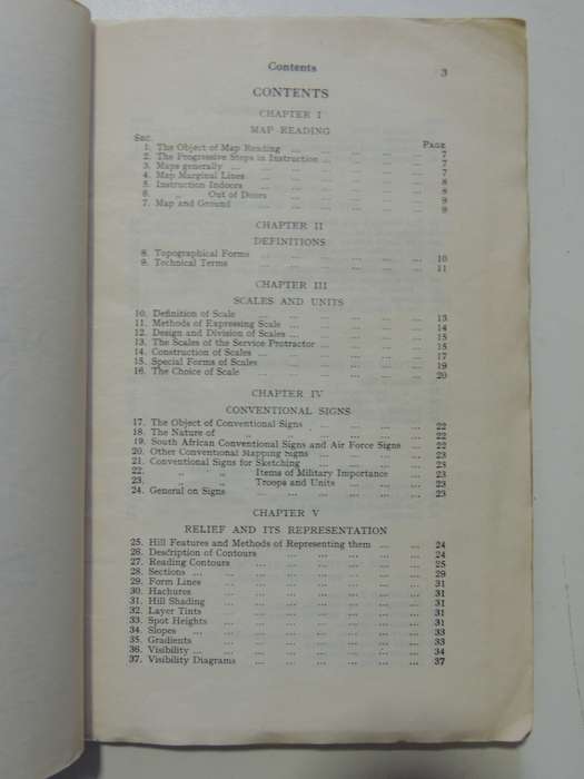 Union Of South Africa - Notes On Map ReadingGeneral Staff, U.D.F., Defence Headquarters Pretoria
