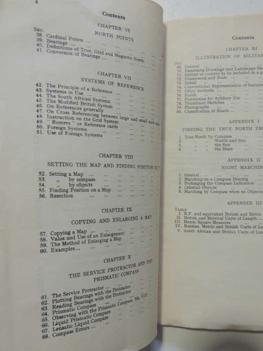 Union Of South Africa - Notes On Map ReadingGeneral Staff, U.D.F., Defence Headquarters Pretoria