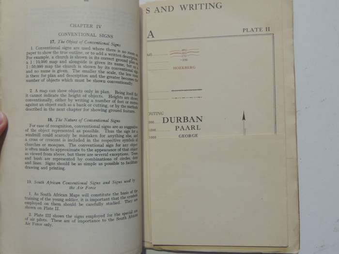 Union Of South Africa - Notes On Map ReadingGeneral Staff, U.D.F., Defence Headquarters Pretoria