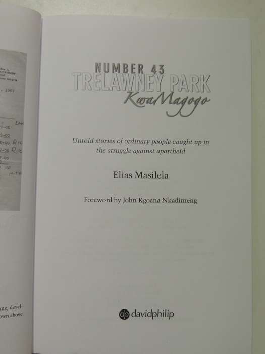 Number 43 Trelawney Park Kwa Magogo - Inscribed - Elias Masilela