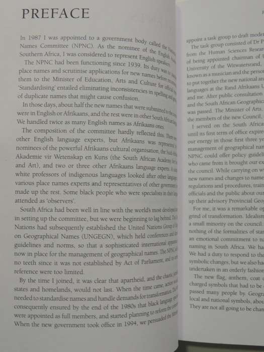 Falling Into Place - The Story Of Modern South African Place Names - Elwyn Jenkins