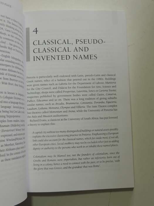 Falling Into Place - The Story Of Modern South African Place Names - Elwyn Jenkins