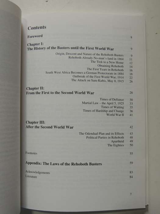 A Concise History of the Rehoboth Basters Until 1990 - Rudolf G. Britz,Hartmut Lang,Cornelia Limpri