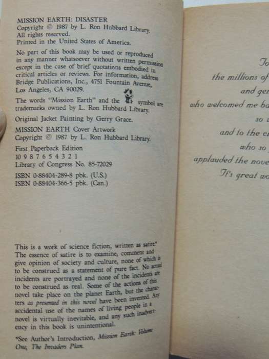 Mission Earth - Disaster - Vol 8 - L Ron Hubbard