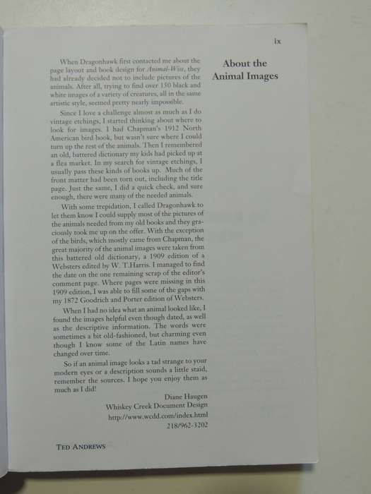 Animal - Wise - The Spirit Language And Signs Of Nature - Ted Andrews