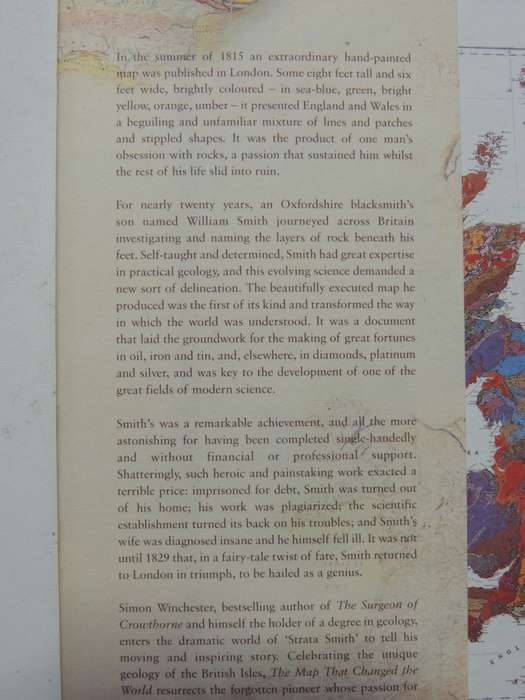 The Map That Changed The World, The Tale Of William Smith & The Birth Of A Science -Simon Winchester
