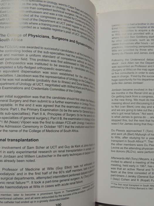 The History Of Urology In South Africa- I.M. Viljoen