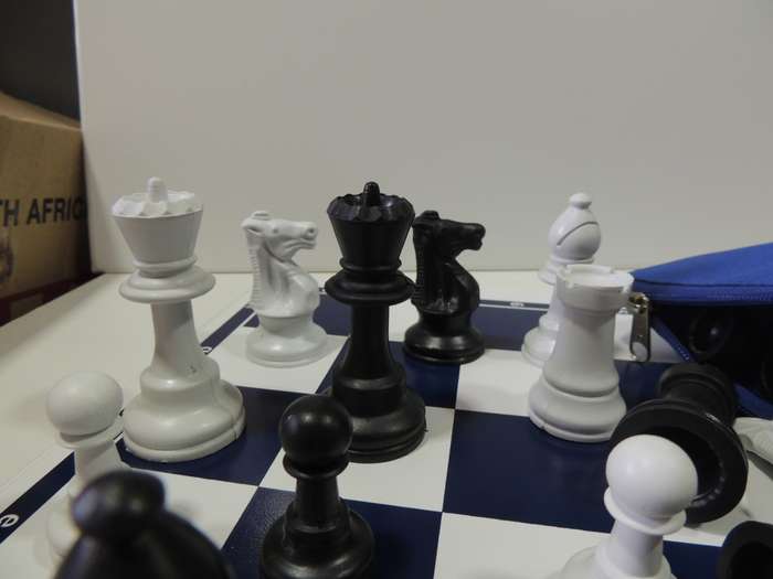 Chess Set & Book: `Up Your Game With The Power of Chess` PLUS Chess Set -      Book by Clyde Wolpe