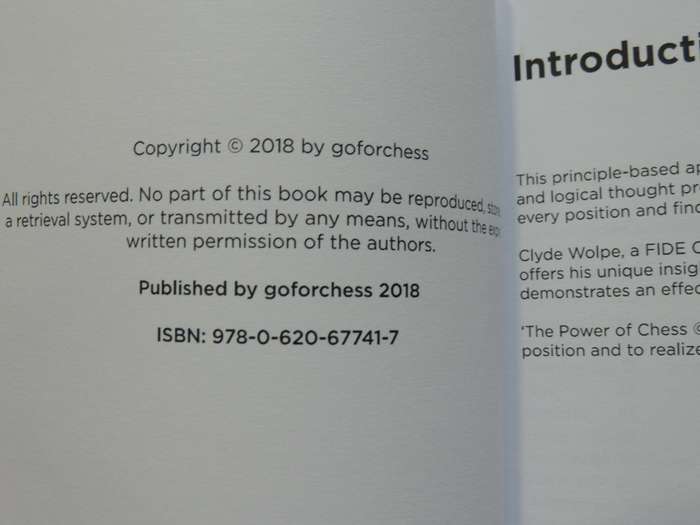 Up Your Game With The Power of Chess --   Clyde Wolpe   BOOK