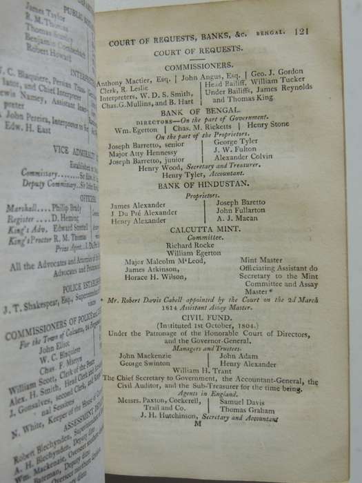 The East-India Register and Directory  for 1816 - A.W. Mason, J.S. Kingston & Geo. Owen