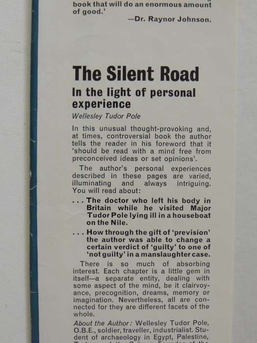 The Silent Road - In The Light Of Personal Experience - Wellesley Tudor Pole