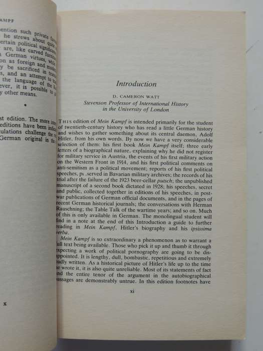 Mein Kampf - Adolf Hitler    Translated by Ralph Manheim