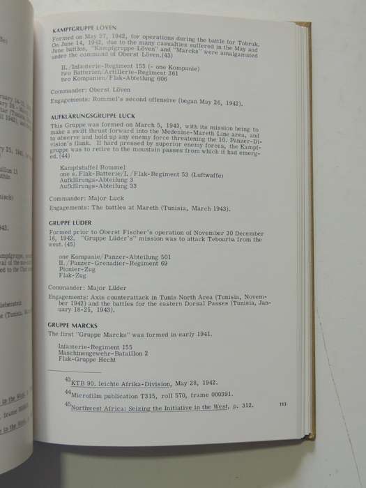 Uniforms, Organization And History Of The Afrikakorps - Roger James Bender, Richard D Law