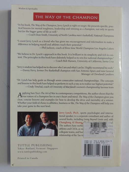 The Way of the Champion,Lessons from Sun Tsu`s Art of War...Tao Wisdom for Sports & LifeJerry Lynch