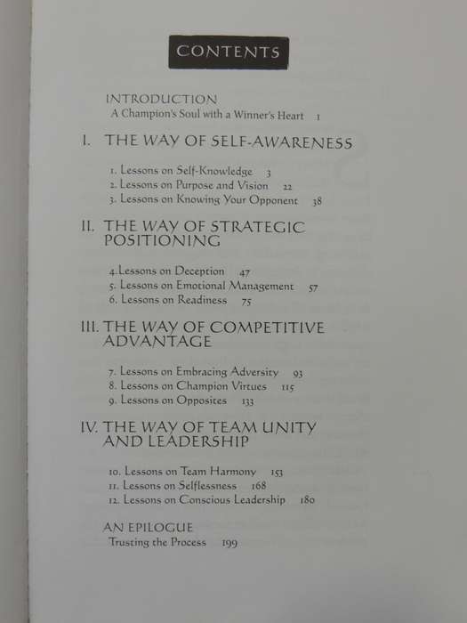 The Way of the Champion,Lessons from Sun Tsu`s Art of War...Tao Wisdom for Sports & LifeJerry Lynch