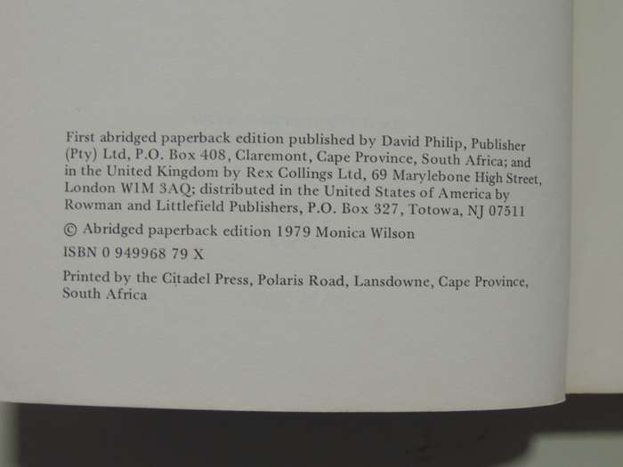 Reaction To Conquest, Effects Of Contact With Europeans On The Pondo Of South Africa - Monica Hunter