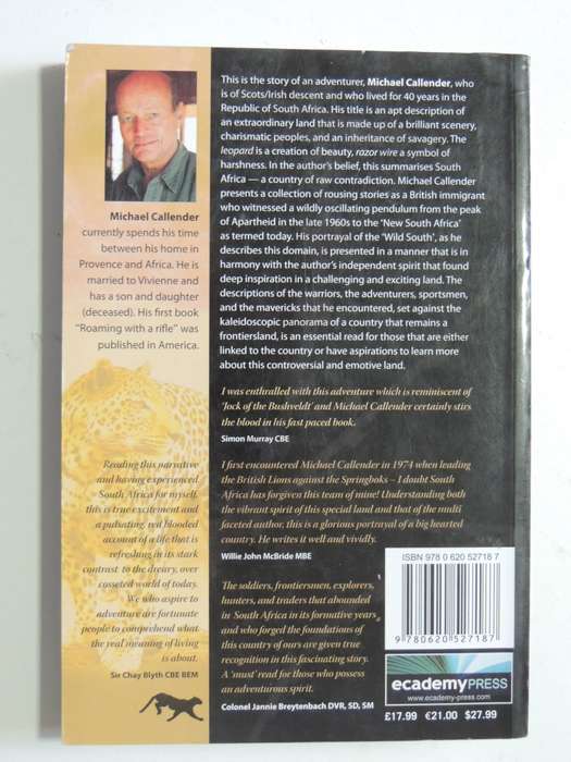 Leopard on a Razor Wire - Michael Callender   FIRST EDITION