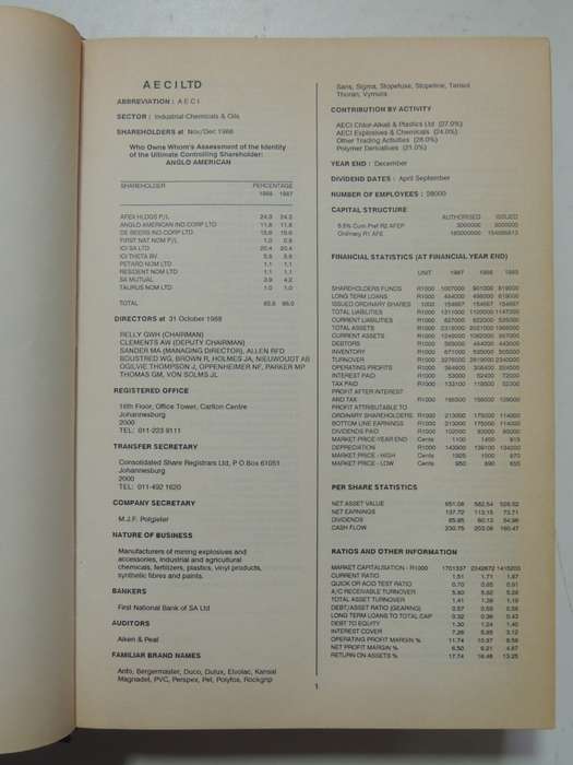 McGregors Who Owns Whom - 9th Edition 1989 -  Robin McGregor