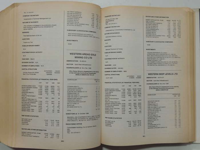 McGregors Who Owns Whom - 9th Edition 1989 -  Robin McGregor