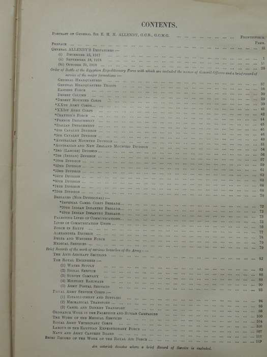 A Brief Record of the Advance of the Egyptian Expeditionary Force July 1917 to October 1918