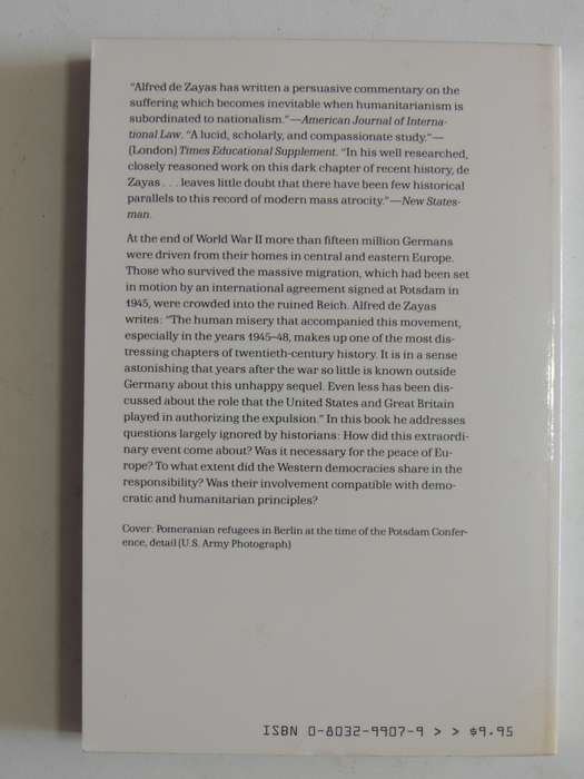 Nemesis At Potsdam - The Explusion Of The Germans From The East - Alfred M. de Zayas