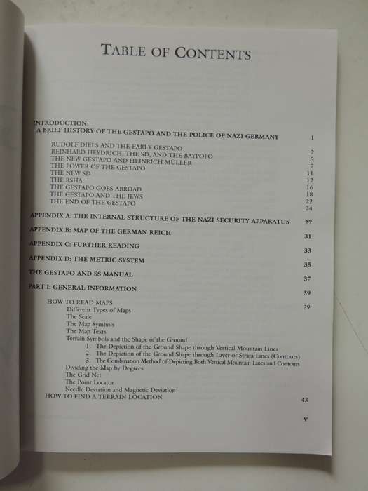 The Gestapo And SS Manual (Scarce)  Carl Hammer