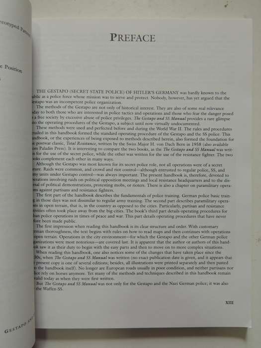 The Gestapo And SS Manual (Scarce)  Carl Hammer