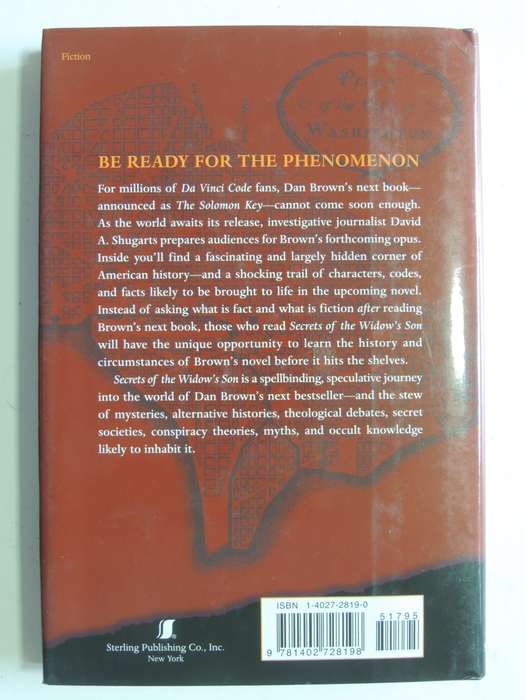 Secrets Of The Widow`s Son - The Mysteries Surrounding The Sequal To The Da Vinci Code - David Shug