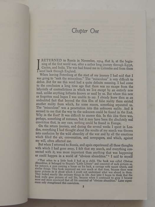 In Search of the Miraculous- - P. D. Ouspensky