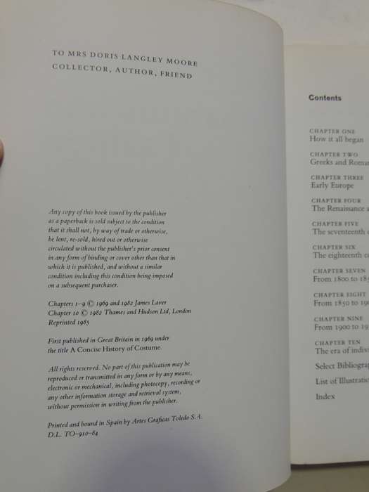 Costume & Fashion - A Concise History - James Laver
