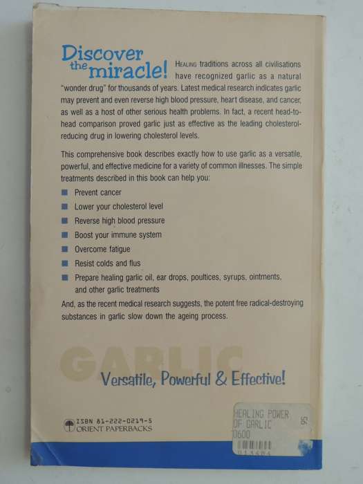 The Healing Power of Garlic - Paul Bergner