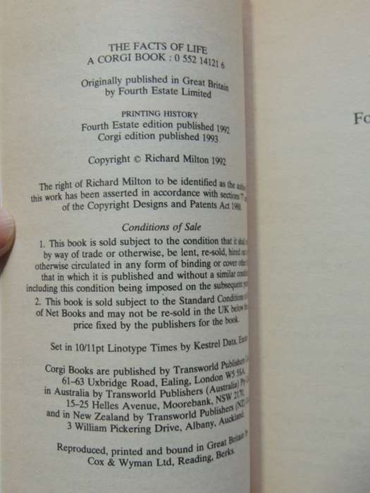 The Facts Of Life - Shattering The Myths Of Darwinism - Richard Milton