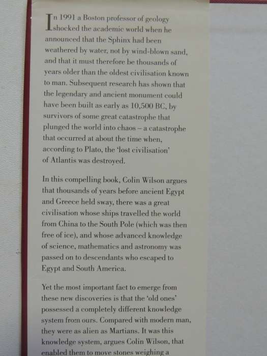 From Atlantis To The Sphinx, Recovering The Lost Wisdom Of The Ancient World - Colin Wilson