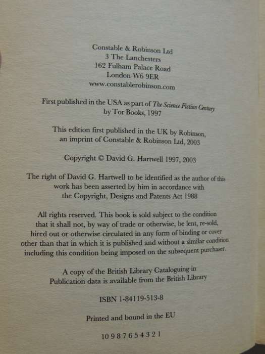 The Mammoth Book Of 20th Century Fiction - Volume 1- ed David G. Hartwell